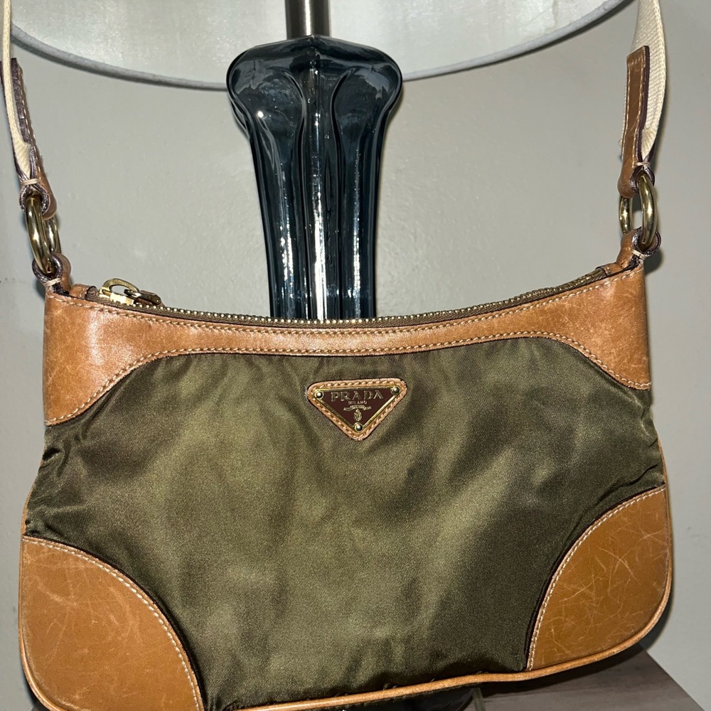 Prada Olive cross body bag